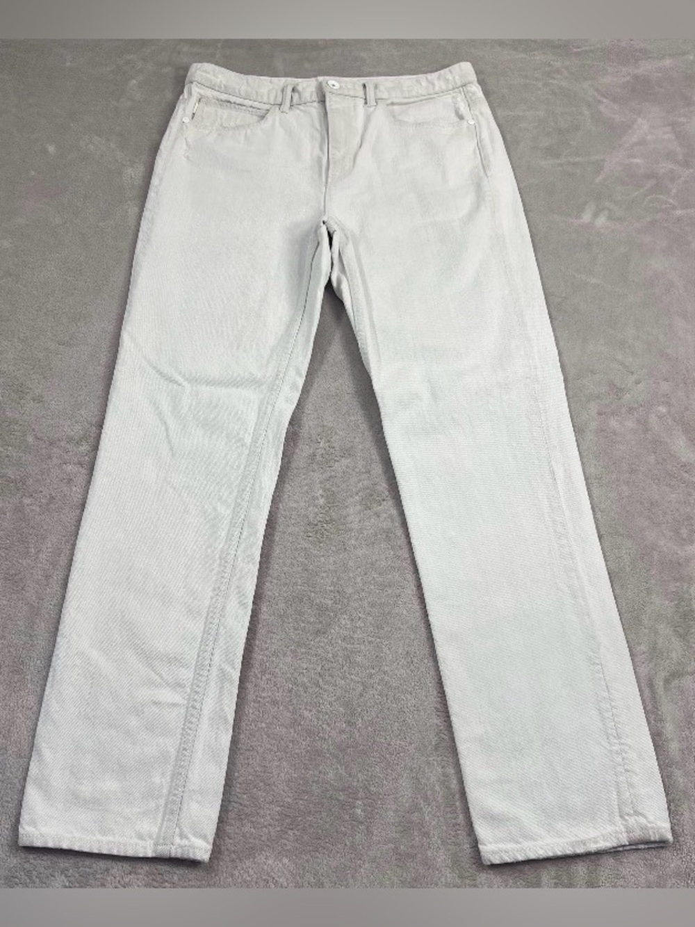 Helmut Lang Relaxed Tapered Off-White Jeans 28x30